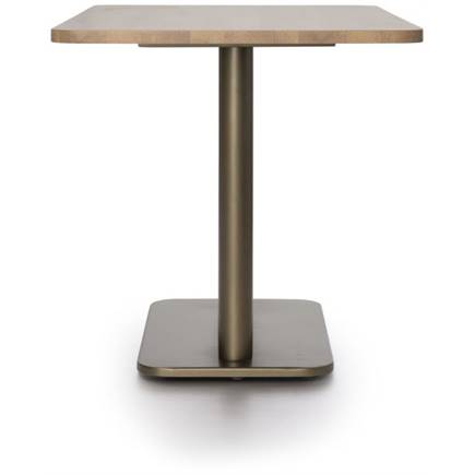Coco Maison Brest bistrotafel vintage oak 120x75cm Goud